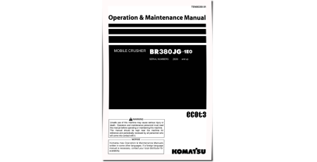 BR380JG-1 (SN: 02609-02620) Mobile Crushers (Japan) Operate and Maintenance manual (TEN00358-01)