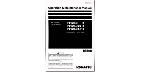 PC1250-8, PC1250LC-8 and PC1250SP-8 (SN: 30153-30164) Crawler Excavators Operate and Maintenance manual (TEN00362-01)