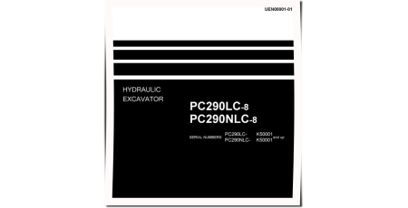PC290LC-8 and PC290NLC-8 (SN from K50001) Hydraulic Excavators Workshop Manual (UEN00001-01)