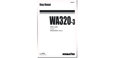 WA320-3 (SN from H20051) 4WD Wheeled Loaders (Germany) Workshop Manual (VEBM450104)