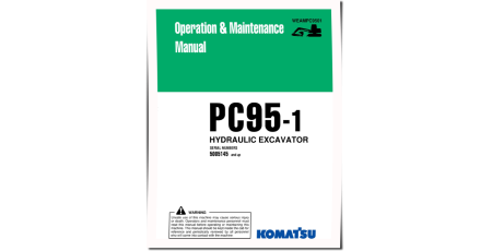 PC95-1 (SN from R5005145) Crawler Excavators (Italy) Operate and Maintenance manual (WEADPC9501)