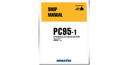 PC95-1 (SN from R5000007) Crawler Excavators (Italy) Workshop Manual (WEBDPC9500)