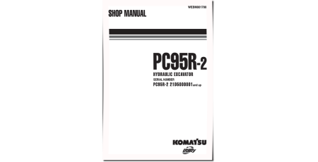 PC95R-2 (SN: 21D5200001-5200329) Crawler Excavators (Italy) Workshop Manual (WEBM001700)