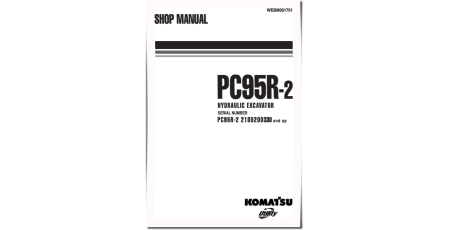 PC95R-2 (SN: 21D5200330-5210000) Crawler Excavators (Italy) Workshop Manual (WEBM001701)