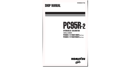 PC95R-2 (SN from 21D5210001) Crawler Excavators (Italy) Workshop Manual (WEBM001702)