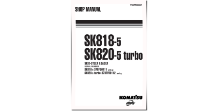 SK818-5 (SN from 50111) and SK820-5 turbo (SN from 50112) Skid Steer Loaders (Italy) Workshop Manual (WEBM005001)