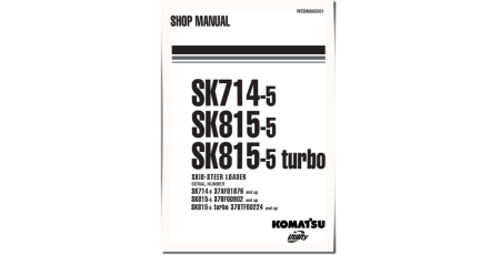 SK714-5, SK815-5 and SK815-5 turbo Skid Steer Loaders (Italy) Workshop Manual (WEBM005501)
