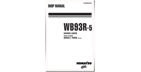 WB93R-5 (SN from F50003) Backhoe Loaders Workshop Manual (WEBM005800)