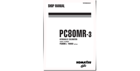 PC80MR-3 (SN from F00003) Crawler Excavators (Italy) Workshop Manual (WEBM008601)