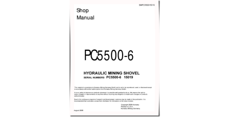 PC5500-6 (SN: 15019) Crawler Excavators (Germany) Workshop Manual (SMPC550015019)