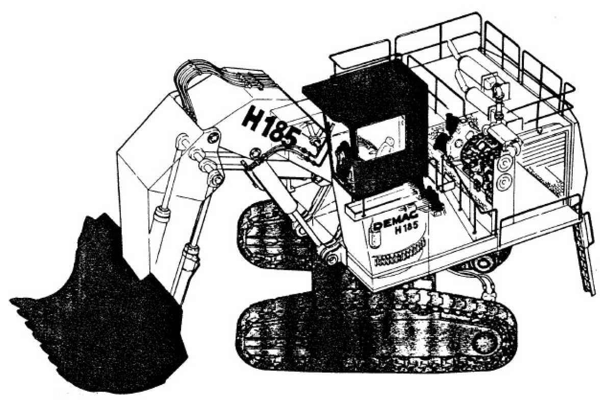Komatsu (Demag) H185S (SN: 6111) Hydraulic Shovels (Germany) Operate and Maintenance manual (H185S06111OMM) Komatsu (Demag) H185S (SN: 6111) Hydraulic Shovels (Germany) Operate and Maintenance manual (H185S06111OMM)