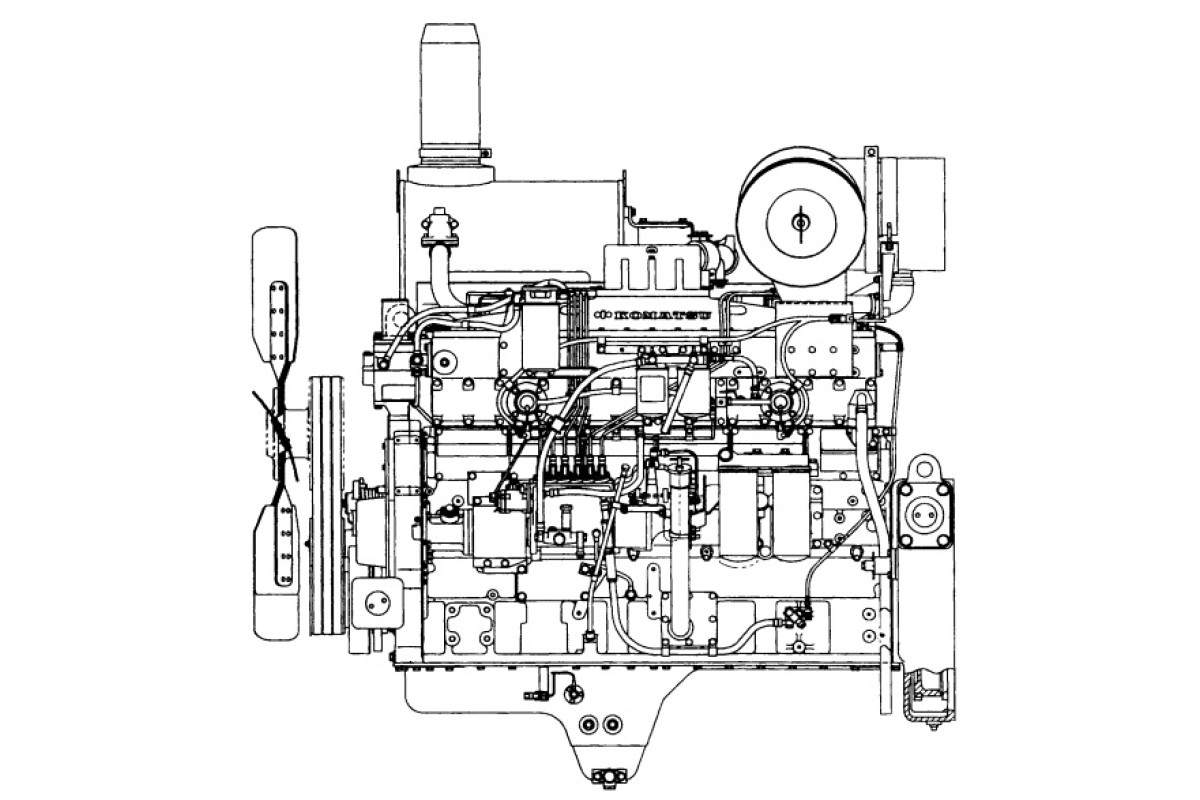 Komatsu S6D170-2, SA6D170-2 and SAA6D170-2 Diesel Engines (Japan) Workshop Manual (SEBM008107) Komatsu S6D170-2, SA6D170-2 and SAA6D170-2 Diesel Engines (Japan) Workshop Manual (SEBM008107)