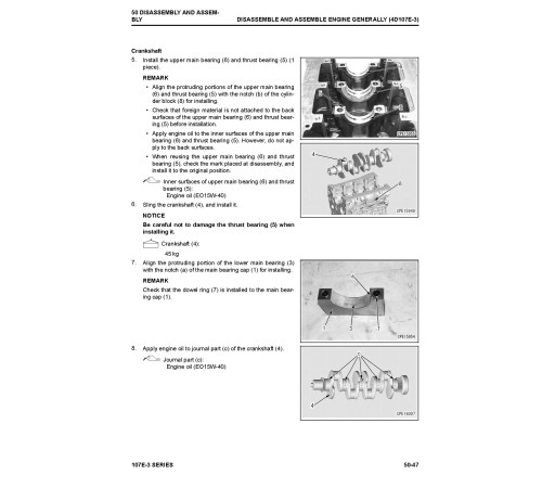 Komatsu SAA4D107E-3 Diesel Engines (Applicable to FH100/120/135/160-1 Forklift Trucks) Workshop Manual (4D107E.3_SEN06655-00) Komatsu SAA4D107E-3 Diesel Engines (Applicable to FH100/120/135/160-1 Forklift Trucks) Workshop Manual (4D107E.3_SEN06655-00)