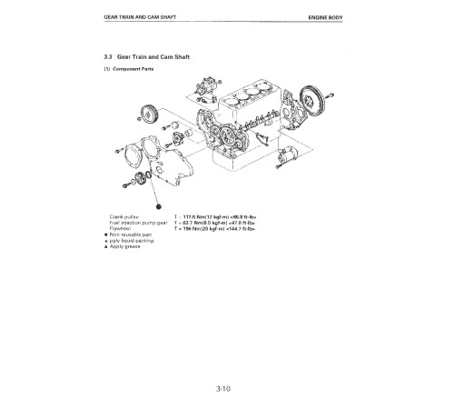 Komatsu 4D92E, 4D94E, 4D98E Diesel Engines (Applicable to FD20..30(H)-12, FD10..18-16 Forklift Trucks) Workshop Manual (4D94E-BE2) Komatsu 4D92E, 4D94E, 4D98E Diesel Engines (Applicable to FD20..30(H)-12, FD10..18-16 Forklift Trucks) Workshop Manual (4D94E-BE2)