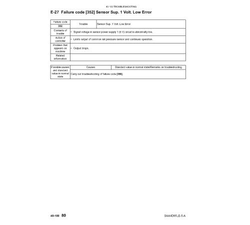 Komatsu SAA4D95LE-5-A Diesel Engines (applcable for FD40ZTU..50ATU-10 forklift trucks) Service Manual (4D95LE-BE3_SM204) Komatsu SAA4D95LE-5-A Diesel Engines (applcable for FD40ZTU..50ATU-10 forklift trucks) Service Manual (4D95LE-BE3_SM204)