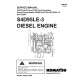 Komatsu S4D95LE-3 Diesel Engines (applicable for FD40..FD50AY-10 forklift trucks) Service Manual (4D95LE-BE3_SM206)