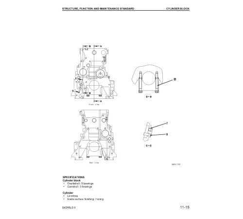 Komatsu S4D95LE-3 Diesel Engines (applicable for FD40..FD50AY-10 forklift trucks) Service Manual (4D95LE-BE3_SM206) Komatsu S4D95LE-3 Diesel Engines (applicable for FD40..FD50AY-10 forklift trucks) Service Manual (4D95LE-BE3_SM206)