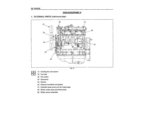 Komatsu (Isuzu) 4LB1, 4LB1T, 4LC1, 4LE1 Diesel Engines (Applicable to FD10L/14L/16L/18L-16 Forklift Trucks) Shop Manual (4LBCE1-BE1) Komatsu (Isuzu) 4LB1, 4LB1T, 4LC1, 4LE1 Diesel Engines (Applicable to FD10L/14L/16L/18L-16 Forklift Trucks) Shop Manual (4LBCE1-BE1)