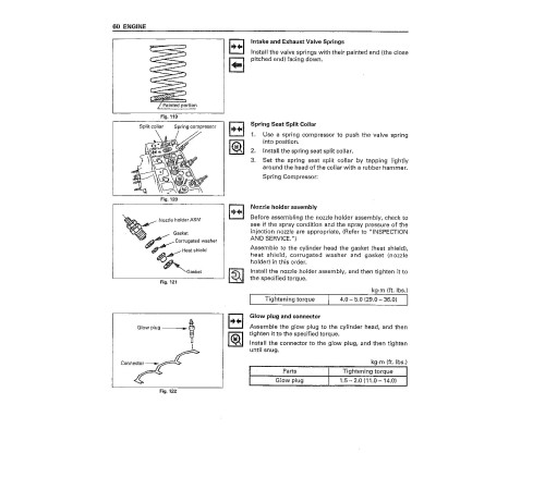 Komatsu (Isuzu) 4LB1, 4LB1T, 4LC1, 4LE1 Diesel Engines (Applicable to FD10L/14L/16L/18L-16 Forklift Trucks) Shop Manual (4LBCE1-BE1) Komatsu (Isuzu) 4LB1, 4LB1T, 4LC1, 4LE1 Diesel Engines (Applicable to FD10L/14L/16L/18L-16 Forklift Trucks) Shop Manual (4LBCE1-BE1)