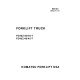 Komatsu FD40-7, FD40Z-7, FD45-7 Diesel Forklift Trucks, FG40-7, FG40Z-7, FG45-7 LPG Forklift Trucks Workshop Manual (BEC07C1-01_SM180)