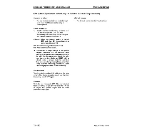Komatsu AE50 Hybrid FB15HB-12, FB18HB-12 and FB20AHB-12 (SN: 830001-) Forklift Trucks set of Workshop Manuals (BHA12E1-05) Komatsu AE50 Hybrid FB15HB-12, FB18HB-12 and FB20AHB-12 (SN: 830001-) Forklift Trucks set of Workshop Manuals (BHA12E1-05)