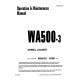 Komatsu WA500-3-L (SN from A70001) 4WD Wheeled Loaders (Japan) Operate and Maintenance manual (CEAM001400)