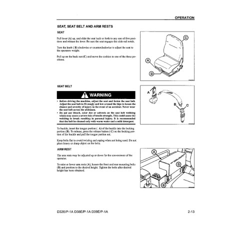 Komatsu D32E-1-A, D32P-1-A, D38E-1-A, D38P-1-A, D39E-1-A, D39P-1-A Crawler Dozers (USA) Operate and Maintenance manual (CEAD004300) Komatsu D32E-1-A, D32P-1-A, D38E-1-A, D38P-1-A, D39E-1-A, D39P-1-A Crawler Dozers (USA) Operate and Maintenance manual (CEAD004300)