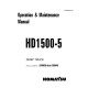 Komatsu HD1500-5 (SN: A30039-30048) Rigid Dump Trucks (USA) Operate and Maintenance manual (CEAD006100)