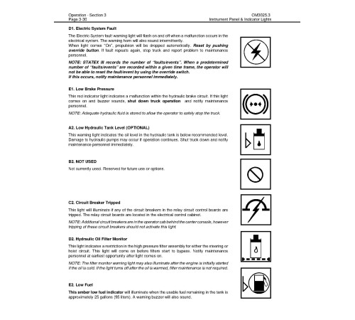 Komatsu 830E (SN: A30625-30649) Electric Dump Trucks (USA) Operate and Maintenance manual (CEAD006200) Komatsu 830E (SN: A30625-30649) Electric Dump Trucks (USA) Operate and Maintenance manual (CEAD006200)