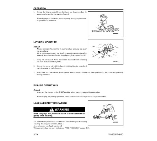 Komatsu WA250PT-3-MC (SN from A78001) Tool Cariers (Japan) Operate and Maintenance manual (CEAD007401) Komatsu WA250PT-3-MC (SN from A78001) Tool Cariers (Japan) Operate and Maintenance manual (CEAD007401)