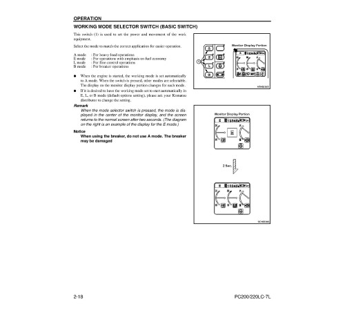Komatsu PC200LC-7-L and PC220LC-7-L (SN from A86001) Crawler Excavators (USA) Operate and Maintenance manual (CEAD008601) Komatsu PC200LC-7-L and PC220LC-7-L (SN from A86001) Crawler Excavators (USA) Operate and Maintenance manual (CEAD008601)