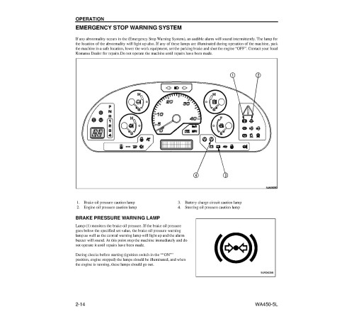 Komatsu WA450-5-L (SN from A36001) 4WD Wheeled Loaders (Japan) Operate and Maintenance manual (CEAD008901) Komatsu WA450-5-L (SN from A36001) 4WD Wheeled Loaders (Japan) Operate and Maintenance manual (CEAD008901)