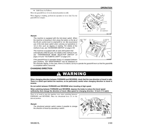 Komatsu WA380-5-L (SN from A52001) 4WD Wheeled Loaders (Japan) Operate and Maintenance manual (CEAD009301) Komatsu WA380-5-L (SN from A52001) 4WD Wheeled Loaders (Japan) Operate and Maintenance manual (CEAD009301)