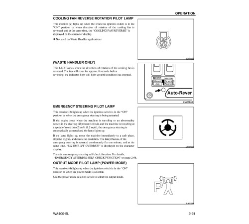 Komatsu WA400-5-L (SN from A40001) 4WD Wheeled Loaders (Japan) Operate and Maintenance manual (CEAD009601) Komatsu WA400-5-L (SN from A40001) 4WD Wheeled Loaders (Japan) Operate and Maintenance manual (CEAD009601)
