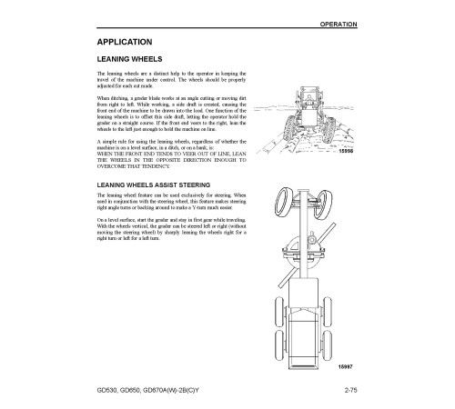 Komatsu GD530A(W)-2-BY/CY, GD650A(W)-2-BY/CY, GD670A(W)-2-BY/CY Motor Graders (USA) Operate and Maintenance manual (CEAD009700) Komatsu GD530A(W)-2-BY/CY, GD650A(W)-2-BY/CY, GD670A(W)-2-BY/CY Motor Graders (USA) Operate and Maintenance manual (CEAD009700)