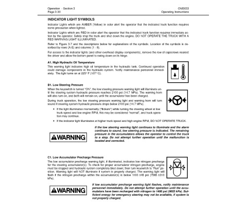 Komatsu 830E (SN: A30662; A30677-30688) Electric Dump Trucks (USA) Operate and Maintenance manual (CEAD010600) Komatsu 830E (SN: A30662; A30677-30688) Electric Dump Trucks (USA) Operate and Maintenance manual (CEAD010600)