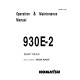 Komatsu 930E-2 (SN: A30298-30299) Electric Dump Trucks (USA) Operate and Maintenance manual (CEAD011900)