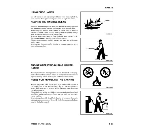 Komatsu WB140-2-N and WB150-2-N Backhoe Loaders (USA) Operate and Maintenance manual (CEAD012502) Komatsu WB140-2-N and WB150-2-N Backhoe Loaders (USA) Operate and Maintenance manual (CEAD012502)