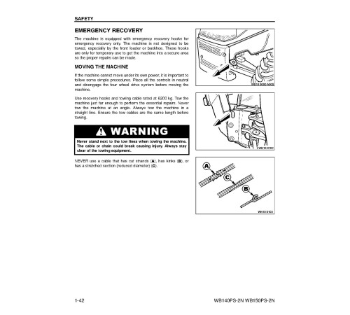 Komatsu WB140PS-2-N and WB150PS-2-N Backhoe Loaders (USA) Operate and Maintenance manual (CEAD012602) Komatsu WB140PS-2-N and WB150PS-2-N Backhoe Loaders (USA) Operate and Maintenance manual (CEAD012602)