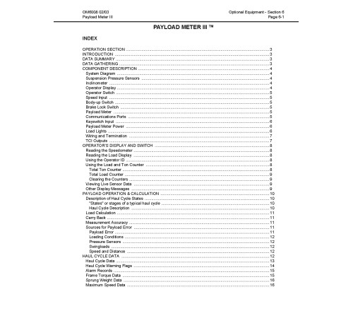 Komatsu 830E (SN: A30708-30732) Electric Dump Trucks (USA) Operate and Maintenance manual (CEAD013400) Komatsu 830E (SN: A30708-30732) Electric Dump Trucks (USA) Operate and Maintenance manual (CEAD013400)