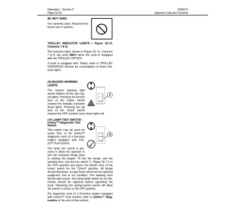 Komatsu 730E (SN: A30299-30309; A30311) Electric Dump Trucks (USA) Operate and Maintenance manual (CEAD014800) Komatsu 730E (SN: A30299-30309; A30311) Electric Dump Trucks (USA) Operate and Maintenance manual (CEAD014800)