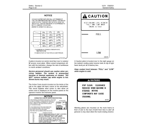 Komatsu HD785-5-LC (SN: A10144; A10224-10315) Rigid Dump Trucks (USA) Operate and Maintenance manual (CEAM006003) Komatsu HD785-5-LC (SN: A10144; A10224-10315) Rigid Dump Trucks (USA) Operate and Maintenance manual (CEAM006003)