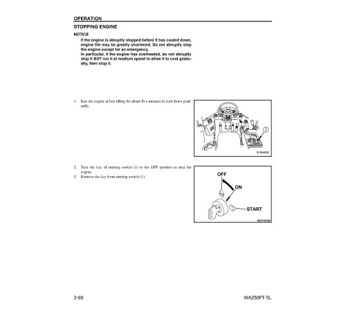 Komatsu WA250PT-5-L (SN from A79001) Tool Cariers (Japan) Operate and Maintenance manual (CEAM011401) Komatsu WA250PT-5-L (SN from A79001) Tool Cariers (Japan) Operate and Maintenance manual (CEAM011401)