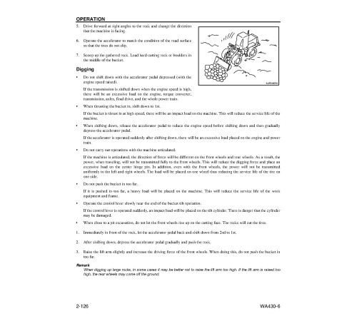 Komatsu WA430-6 (SN: A41001-42000) 4WD Wheeled Loaders with 6D114E-3 engines (USA) Operate and Maintenance manual (CEAM012703) Komatsu WA430-6 (SN: A41001-42000) 4WD Wheeled Loaders with 6D114E-3 engines (USA) Operate and Maintenance manual (CEAM012703)