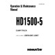 Komatsu HD1500-5 (SN: A30070-30071; A30077-30077) Rigid Dump Trucks (USA) Operate and Maintenance manual (CEAM012803)