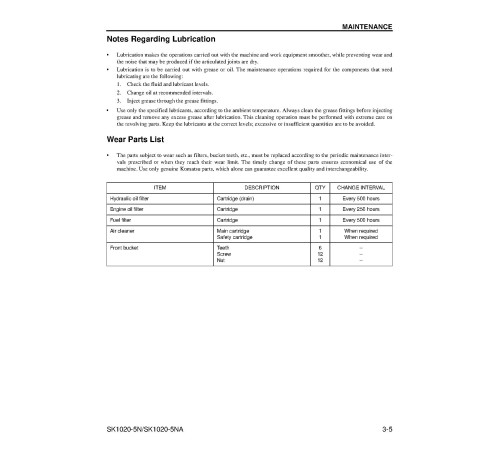 Komatsu SK1020-5-NA (SN from A60001) Skid Steer Loaders (USA) Operate and Maintenance manual (CEAM013902) Komatsu SK1020-5-NA (SN from A60001) Skid Steer Loaders (USA) Operate and Maintenance manual (CEAM013902)