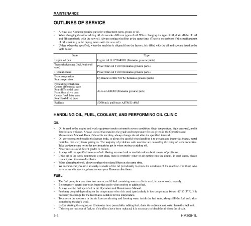 Komatsu HM300-1-L (SN from A10001) Articulated Dump Trucks (USA) Operate and Maintenance manual (CEAM015401) Komatsu HM300-1-L (SN from A10001) Articulated Dump Trucks (USA) Operate and Maintenance manual (CEAM015401)