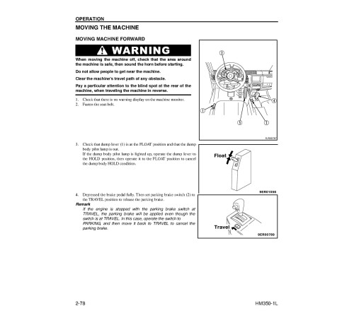 Komatsu HM350-1L (SN from A10001) Articulated Dump Trucks (USA) Operate and Maintenance manual (CEAM015501) Komatsu HM350-1L (SN from A10001) Articulated Dump Trucks (USA) Operate and Maintenance manual (CEAM015501)