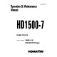 Komatsu HD1500-7 (SN from A30001) Rigid Dump Trucks with SSA16V159 engines (USA) Operate and Maintenance manual (CEAM015705)