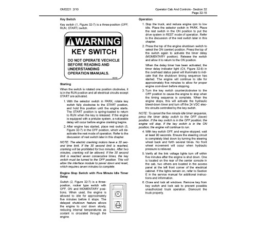 Komatsu 830E-AC (SN: A30001-30035) Electric Dump Trucks (USA) Operate and Maintenance manual (CEAM016303) Komatsu 830E-AC (SN: A30001-30035) Electric Dump Trucks (USA) Operate and Maintenance manual (CEAM016303)